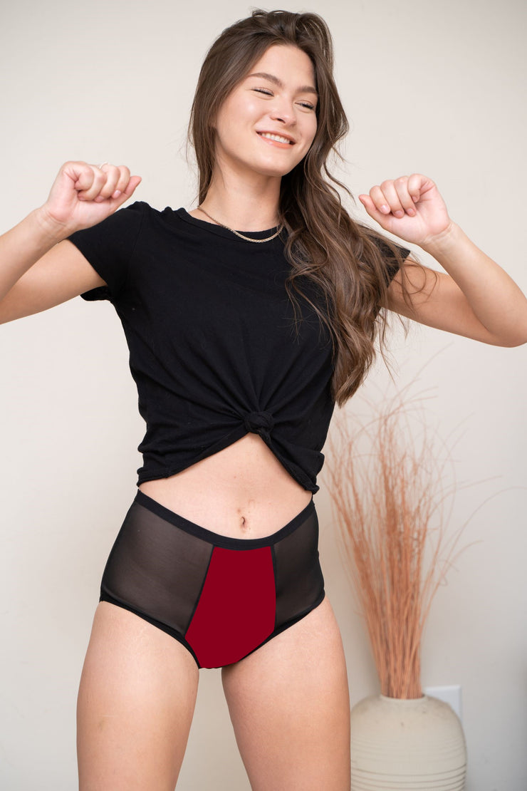 Culotte Menstruelle Transparente Taille Haute ELEEN